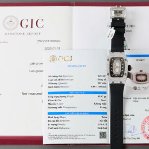 Đồng Hồ Richard Mille Nữ Đính Kim Cương Nhân Tạo Moissanite Chế Tác 36mm (8)