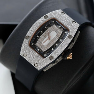 Đồng Hồ Richard Mille Nữ Đính Kim Cương Nhân Tạo Moissanite Chế Tác 36mm (8)