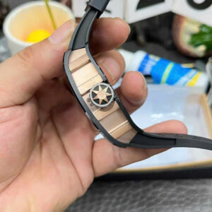 Đồng Hồ Richard Mille RM47 Samurai Super Fake Cao Cấp Dây Cao Su Màu Đen 43mm (9)