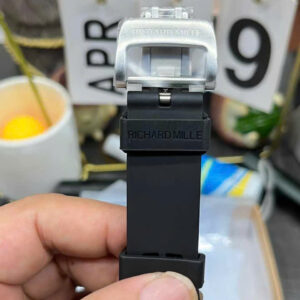 Đồng Hồ Richard Mille RM47 Samurai Super Fake Cao Cấp Dây Cao Su Màu Đen 43mm (9)