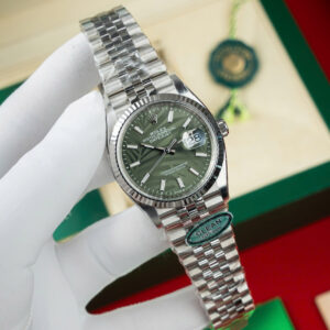 Đồng Hồ Rolex DateJust 126234 Rep 1 1 Mặt Xanh Cây Lá Nhà Máy Clean 36mm (1)