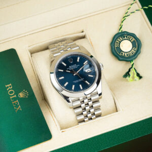 Đồng Hồ Rolex DateJust 126300 Rep 1 1 Mặt Xanh Niềng Trơn Xưởng VS 41mm (3)