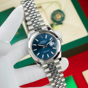 Đồng Hồ Rolex DateJust 126300 Rep 1 1 Mặt Xanh Niềng Trơn Xưởng VS 41mm (3)