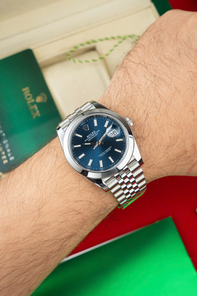 Đồng Hồ Rolex DateJust 126300 Rep 1 1 Mặt Xanh Niềng Trơn Xưởng VS 41mm (3)