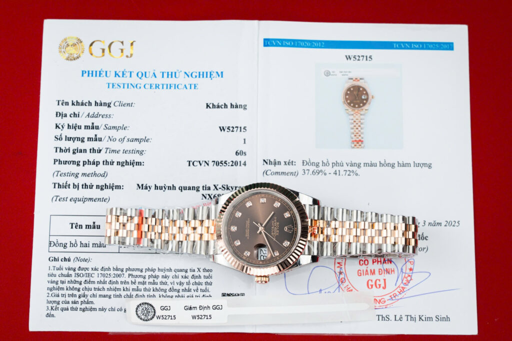 Đồng Hồ Rolex DateJust 126331 Bọc Vàng Mặt Chocolate Rep 1 1 Xưởng GM V5 41mm (1)