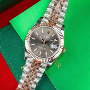 Đồng Hồ Rolex DateJust 126331 Bọc Vàng Thật Mặt Số Xám Xưởng GM V5 41mm (13)