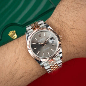 Đồng Hồ Rolex DateJust 126331 Bọc Vàng Thật Mặt Số Xám Xưởng GM V5 41mm (13)