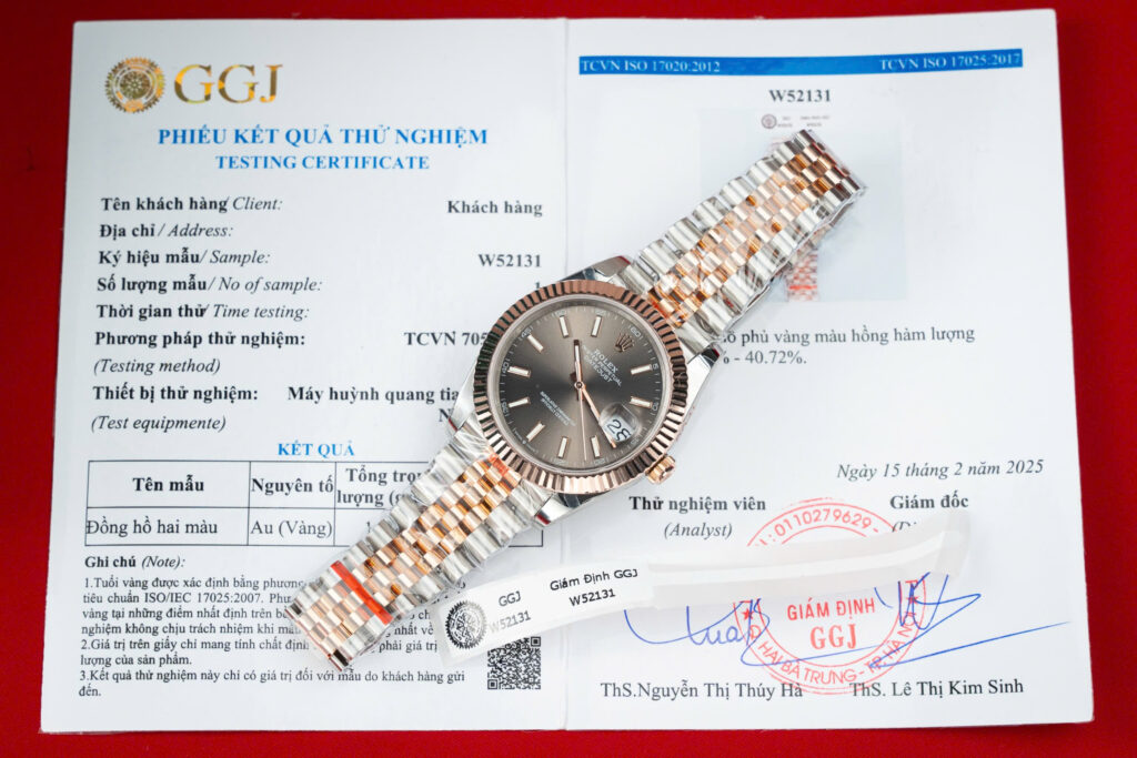 Đồng Hồ Rolex DateJust 126331 Bọc Vàng Thật Mặt Số Xám Xưởng GM V5 41mm (13)