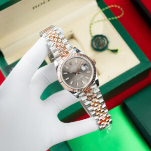 Đồng Hồ Rolex DateJust 126331 Bọc Vàng Thật Mặt Số Xám Xưởng GM V5 41mm (13)