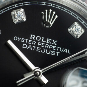 Đồng Hồ Rolex DateJust 126334 Mặt Đen Đính Đá Nhà Máy Clean Rep 1 1 41mm (3)