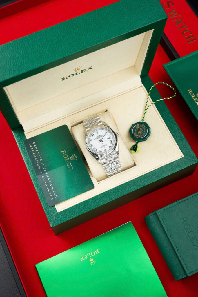 Đồng Hồ Rolex DateJust 126334 Mặt Trắng La Mã Nhà Máy VS Rep 1 1 36mm (10)