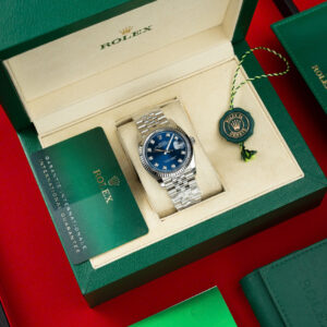 Đồng Hồ Rolex DateJust 126334 Mặt Xanh Đính Đá Nhà Máy Clean Rep 1 1 41mm (7)