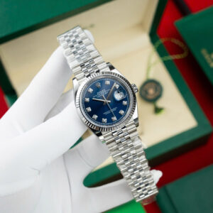Đồng Hồ Rolex DateJust 126334 Mặt Xanh Đính Đá Nhà Máy Clean Rep 1 1 41mm (7)