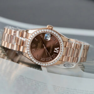 Đồng Hồ Rolex DateJust 278285RBR Bọc Vàng Đính Kim Cương Moissanite 31mm (2)