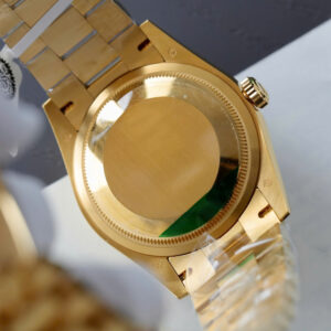 Đồng Hồ Rolex Day-Date 128348RBR Chế Tác Bọc Vàng Mặt Khảm Trai Đính Moissanite 36mm (8)