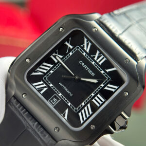 Đồng Hồ Cartier Black ADLC Replica Cao Cấp Dây Da Màu Đen Nhà Máy BV (11)