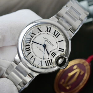 Đồng Hồ Chế Tác Cartier Ballon Bleu Automatic Nữ Mặt Trắng Dây ThépXưởng AF 33mm (2)