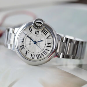 Đồng Hồ Chế Tác Cartier Ballon Bleu Automatic Nữ Mặt Trắng Dây ThépXưởng AF 33mm (2)
