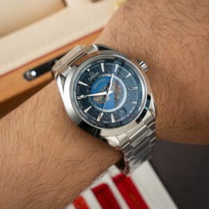 Đồng Hồ Chế Tác Omega Aqua Terra Worldtimer Mặt Xanh Nhà Máy N1 43mm (2)