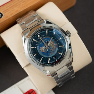 Đồng Hồ Chế Tác Omega Aqua Terra Worldtimer Mặt Xanh Nhà Máy N1 43mm (2)