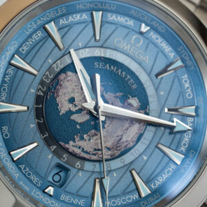 Đồng Hồ Chế Tác Omega Aqua Terra Worldtimer Summer Blue Nhà Máy VS 43mm (1)