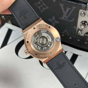 Đồng Hồ Hublot Classic Fusion King Gold Chế Tác Nhà Máy JJF Mặt Số Đen 42mm (1)