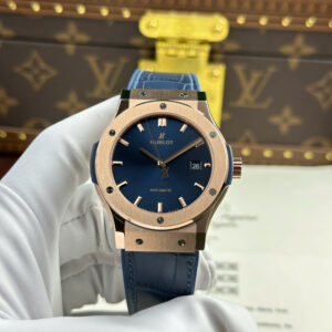 Đồng Hồ Hublot Classic Fusion King Gold Chế Tác Nhà Máy JJF Mặt Số Xanh Blue 42mm (1)