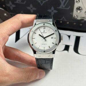 Đồng Hồ Hublot Classic Fusion Titanium Chế Tác Nhà Máy JJF Mặt Số Trắng 42mm (5)