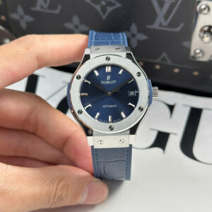 Đồng Hồ Hublot Classic Fusion Titanium Rep 1 1 Cao Cấp Mặt Số Xanh Nhà Máy JJF 38mm (1)