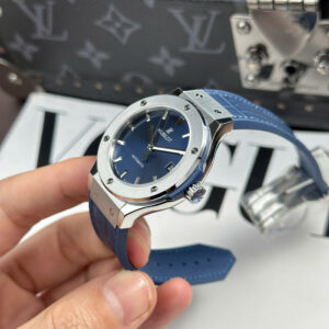 Đồng Hồ Hublot Classic Fusion Titanium Rep 1 1 Cao Cấp Mặt Số Xanh Nhà Máy JJF 38mm (1)
