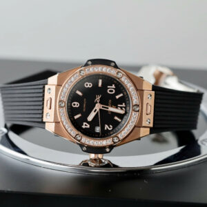 Đồng Hồ Hublot Rep 11 Big Bang One Click King Gold Đính Đá Baguette 39mm (9)