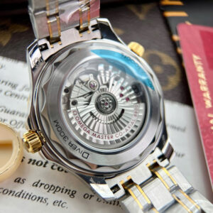 Đồng Hồ Omega Rep 1 1 Seamaster Diver 300M Mặt Số Xanh Demi Gold Nhà Máy VS 42mm (9)