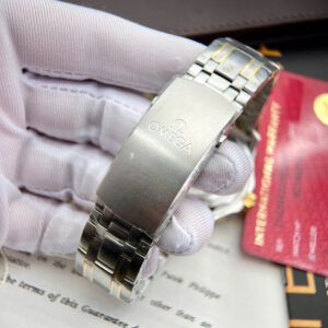 Đồng Hồ Omega Rep 1 1 Seamaster Diver 300M Mặt Số Xanh Demi Gold Nhà Máy VS 42mm (9)