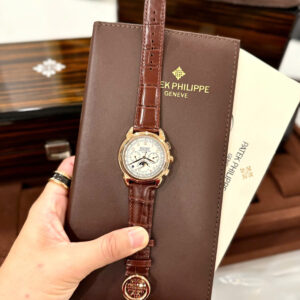 Đồng Hồ Patek Philippe Fake Cao Cấp Grand Complications 5270J Dây Da Nâu