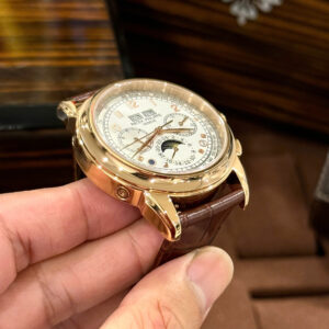 Đồng Hồ Patek Philippe Fake Cao Cấp Grand Complications 5270J Dây Da Nâu
