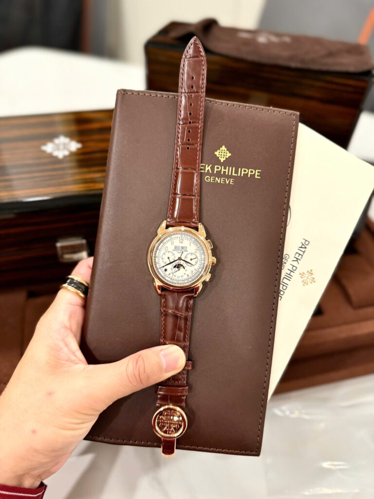 Đồng Hồ Patek Philippe Fake Cao Cấp Grand Complications 5270J Dây Da Nâu