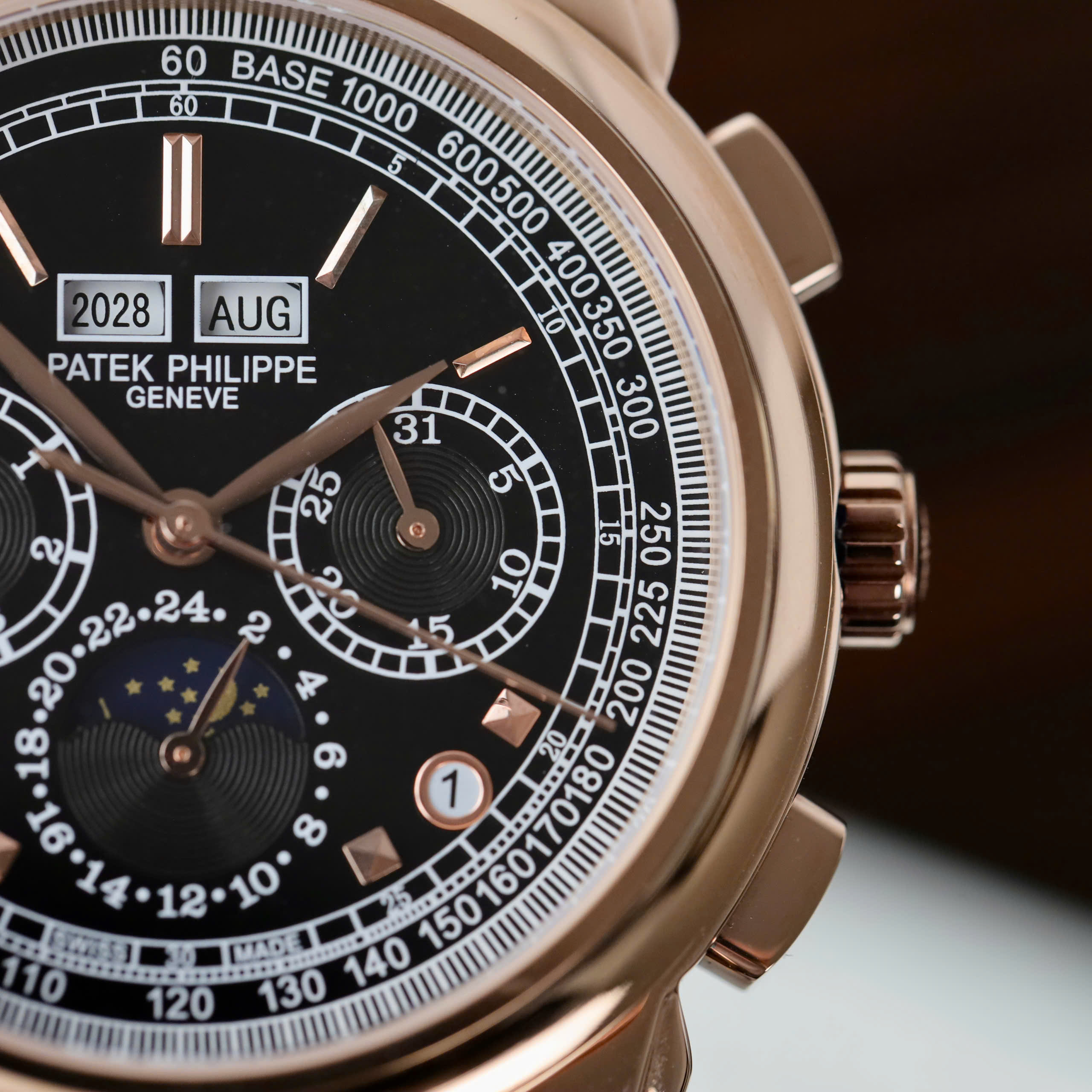 Đồng Hồ Patek Philippe Fake Cao Cấp Grand Complications 5270R Dây Da Đen 41mm (11)
