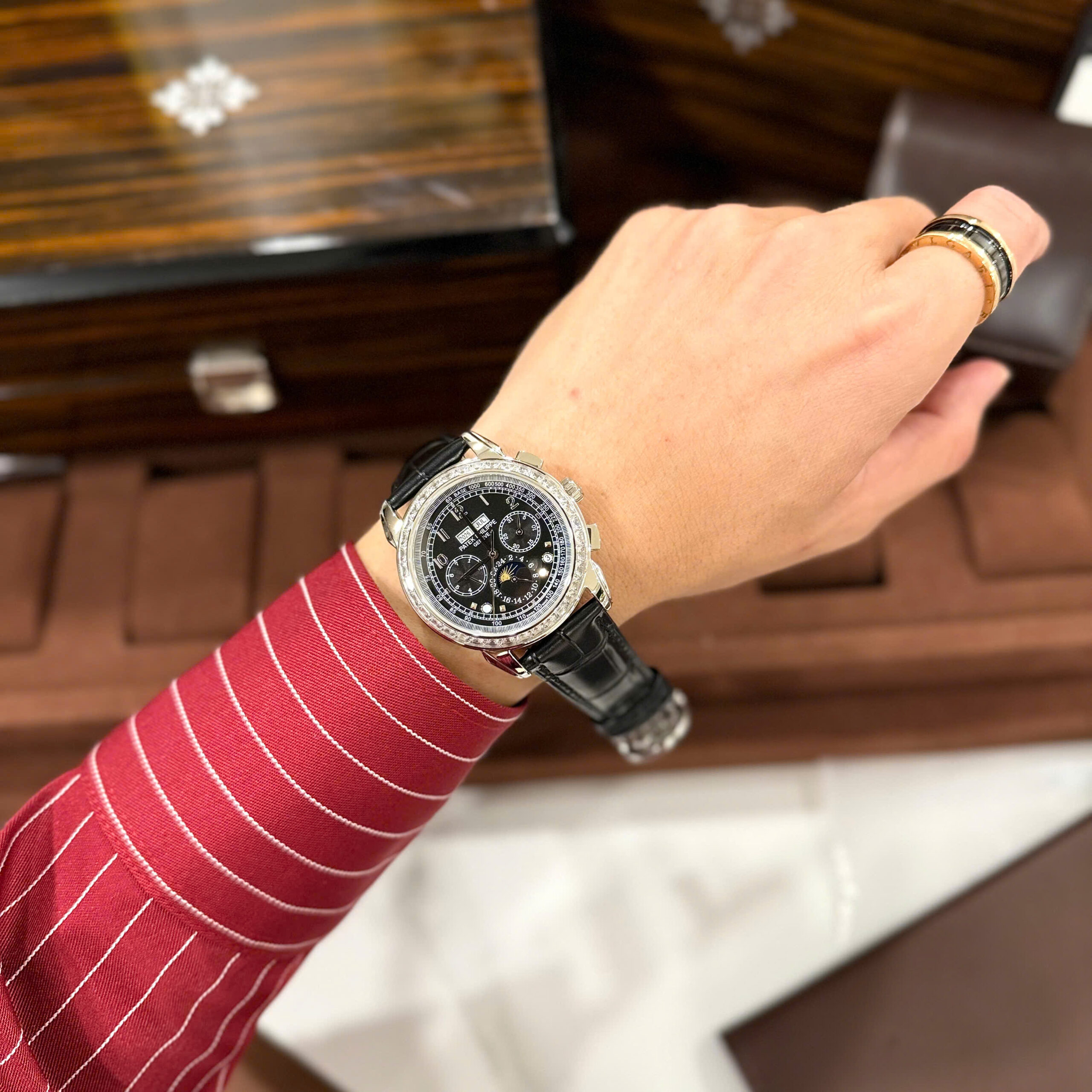 Đồng Hồ Patek Philippe Fake Cao Cấp Grand Complications 5271P Đính Đá 41mm (1) Đồng Hồ Patek Philippe Fake Cao Cấp Grand Complications 5271P Đính Đá 41mm (1)