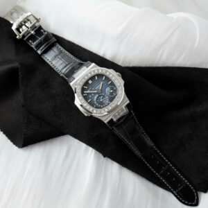 Đồng Hồ Patek Philippe Nautilus 5724G Rep 1 1 Đính Đá Mặt Xanh Nhà Máy PPF 40mm (2)