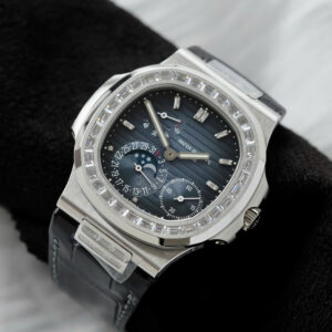 Đồng Hồ Patek Philippe Nautilus 5724G Rep 1 1 Đính Đá Mặt Xanh Nhà Máy PPF 40mm (2)
