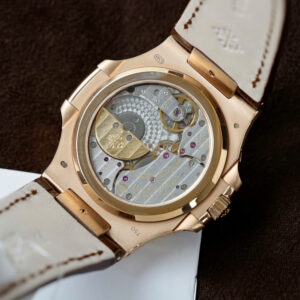 Đồng Hồ Patek Philippe Nautilus 5724R Rep 1 1 Đính Đá Dây Da Nhà Máy PPF 40mm (11)