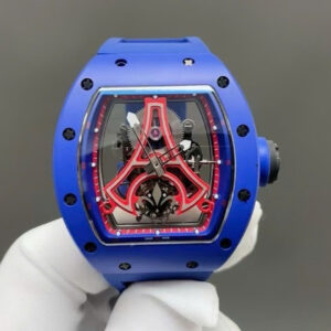 Đồng Hồ Richard Mille RM52-03 Paris Saint-Germain Tourbillon Blue Ceramic Chế Tác 40x48mm (2)