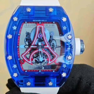 Đồng Hồ Richard Mille RM52-03 Paris Saint-Germain Tourbillon Blue Sapphire Chế Tác 40x48mm (1)