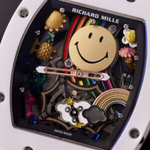 Đồng Hồ Richard Mille RM88 Smiley Mặt Chú Hề Fake Cao Cấp Màu Đen 40mm (1)