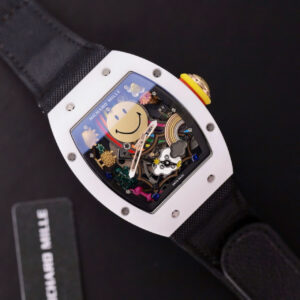 Đồng Hồ Richard Mille RM88 Smiley Mặt Chú Hề Fake Cao Cấp Màu Đen 40mm (1)