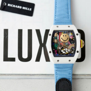 Đồng Hồ Richard Mille RM88 Smiley Mặt Chú Hề Fake Cao Cấp Màu Xanh 40mm (1)