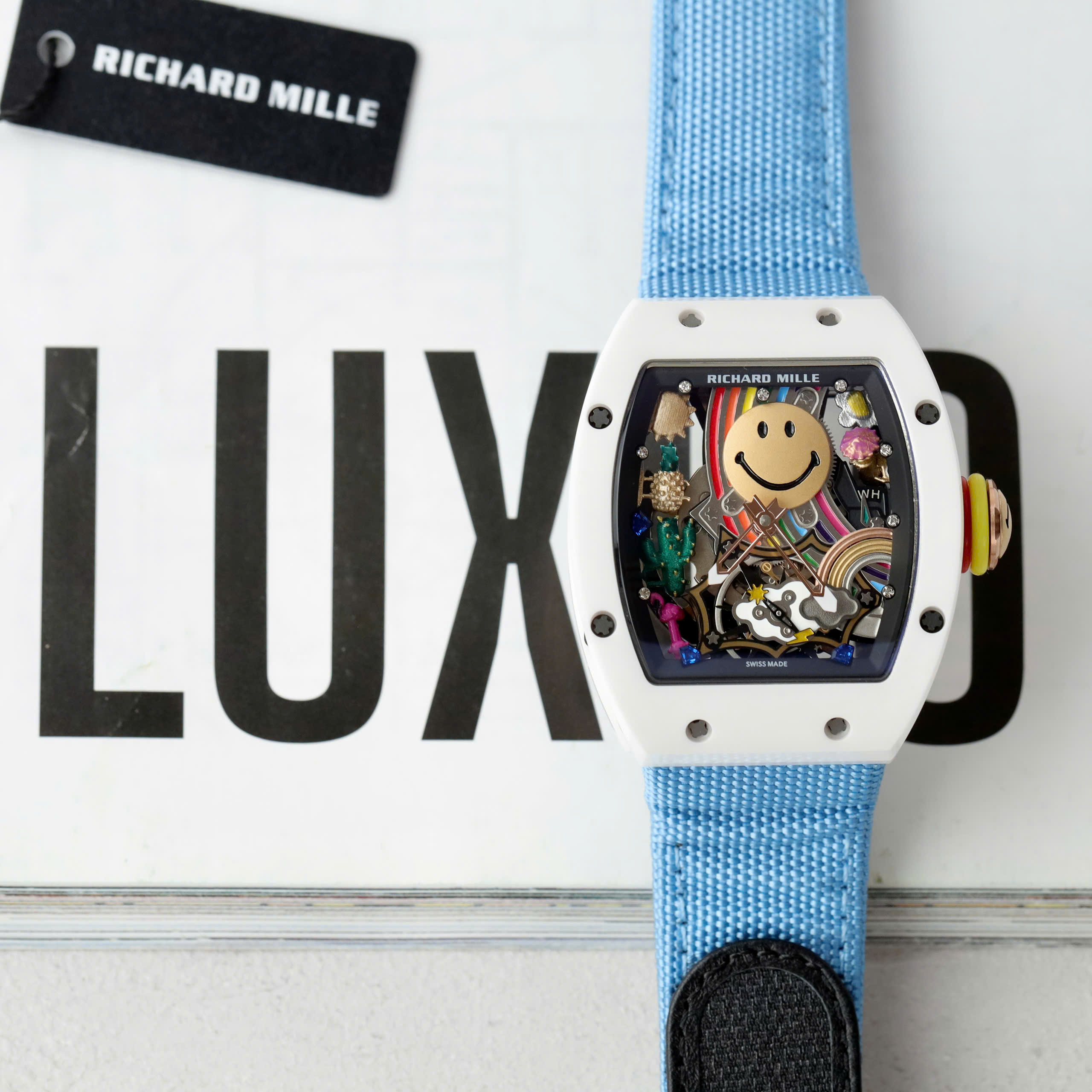 Đồng Hồ Richard Mille RM88 Smiley Mặt Chú Hề Fake Cao Cấp Màu Xanh 40mm (10) Đồng Hồ Richard Mille RM88 Smiley Mặt Chú Hề Fake Cao Cấp Màu Xanh 40mm (1)