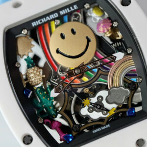Đồng Hồ Richard Mille RM88 Smiley Mặt Chú Hề Fake Cao Cấp Màu Xanh 40mm (1)