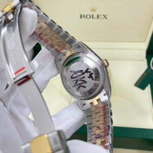 Đồng Hồ Rolex Chế Tác DateJust 126233 Bọc Vàng Thật Mặt Số Đen Đính Đá Xưởng GM 36mm (1)