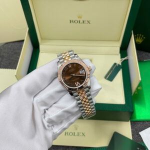 Đồng Hồ Rolex Chế Tác DateJust 278271 Bọc Vàng Mặt Số Chocolate Cọc La Mã Xưởng GM 31mm (5)